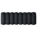 Summer Chenille Upholstered Channel Accent Bench Black