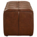 Farrell Leatherette Upholstered Bench Brown