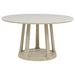 Lucaire 54-inch Round Cultured Marble Dining Table Sandstone