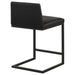 Vardon Genuine Leather Counter Height Chair Black (Set of 2)