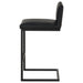 Vardon Genuine Leather Bar Stool Black (Set of 2)
