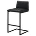 Vardon Genuine Leather Bar Stool Black (Set of 2)