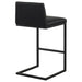 Vardon Genuine Leather Bar Stool Black (Set of 2)