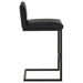 Vardon Genuine Leather Bar Stool Black (Set of 2)