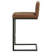 Vardon Genuine Leather Bar Stool Dark Brown (Set of 2)