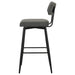 Levine Fabric Upholstered Swivel Bar Chair Grey (Set of 2)