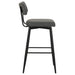 Levine Fabric Upholstered Swivel Bar Chair Grey (Set of 2)
