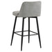 Mellor Fabric Upholstered Swivel Bar Chair Grey (Set of 2)