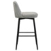 Mellor Fabric Upholstered Swivel Bar Chair Grey (Set of 2)