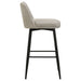 Mellor Fabric Upholstered Swivel Bar Chair Slate Brown (Set of 2)