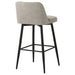 Mellor Fabric Upholstered Swivel Bar Chair Slate Brown (Set of 2)