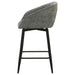 Rainer Fabric Upholstered Swivel Counter Height Chair Charcoal (Set of 2)