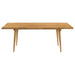 Fabra 7-piece 79-inch Rectangular Dining Set Honey Wheat