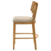 Fabra Cane Back Counter Height Chair Honey Wheat (Set of 2)