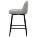 Mellor Fabric Upholstered Swivel Counter Chair Grey (Set of 2)