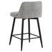 Mellor Fabric Upholstered Swivel Counter Chair Grey (Set of 2)