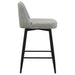 Mellor Fabric Upholstered Swivel Counter Chair Grey (Set of 2)