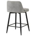 Mellor Fabric Upholstered Swivel Counter Chair Grey (Set of 2)