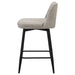 Mellor Fabric Upholstered Swivel Counter Chair Slate Brown (Set of 2)