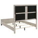 Farre Queen Upholstered Platform Panel Bed Washed Grey