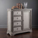 Cresswell 4-drawer Door Chest with Hidden Storage Weathered Taupe