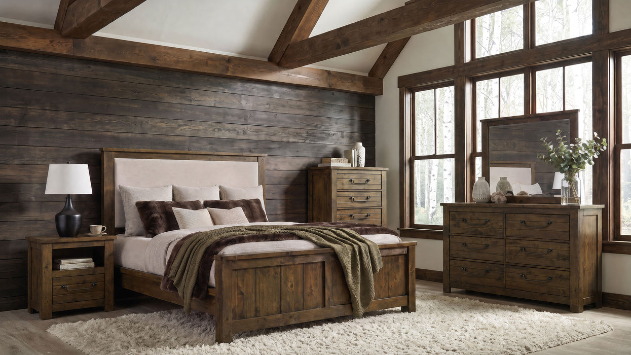 Doherty 5-piece Queen Bedroom Set Rustic Brown