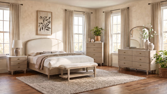 Lucaire 5-piece Queen Bedroom Set Sandstone