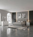 Viana 4-Piece Queen Platform Bedroom Set Grey and White High Gloss