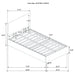 Reeves Upholstered Twin Lift-Top Storage Platform Bed Grey