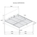 Reeves Upholstered Eastern King Lift-Top Storage Platform Bed Grey