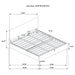 Reeves Upholstered Eastern King Lift-Top Storage Platform Bed Tan