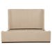 Nala Eastern King Fabric Upholstered Platform Bed Tan