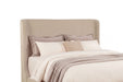 Nala Eastern King Fabric Upholstered Platform Bed Tan