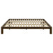 Gislen Eastern King Easy Assembly Wood Platform Bed Walnut