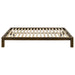 Gislen Queen Easy Assembly Wood Platform Bed Walnut