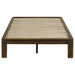 Gislen Twin Easy Assembly Wood Platform Bed Walnut