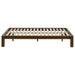 Gislen Twin Easy Assembly Wood Platform Bed Walnut