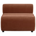 Byrne Velvet Upholstered Armless Chair Rust