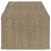 Ingram 2-Drawer Rectangular Coffee Table with Open Shelf Latte