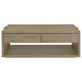 Ingram 2-Piece Coffee and End Table Set with Storage Latte