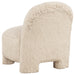 Lacombe Faux Fur Accent Chair Latte