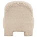 Lacombe Faux Fur Accent Chair Latte