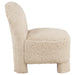 Lacombe Faux Fur Accent Chair Latte