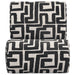 Eimer Geometric Jacquard Accent Chair Black