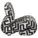 Eimer Geometric Jacquard Accent Chair Black