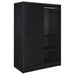 Noble 2-door Bedroom Wardrobe Storage Cabinet Armoire Black