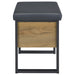 Bettin Vanity Set with Sliding Mirror and Stool Golden Oak
