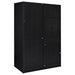 Noble 2-door Bedroom Wardrobe Storage Cabinet Armoire Black