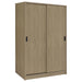 Noble 2-door Bedroom Wardrobe Storage Cabinet Armoire Latte