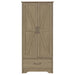 Arvida 2-door Bedroom Wardrobe Storage Cabinet Armoire Latte
